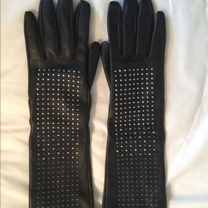 Brian Atwood -Neiman Marcus leather studded gloves